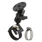 RAM Mounts RAM Double Ball Strap Hose Clamp Mount with Round Plate