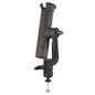 RAM Mounts Tube Fishing Rod Holder with Revolution Ratchet and 5-Spot Adapter, 1.25 lbs.