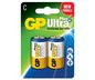 GP Batteries Ultra Plus Alkaline C batteri, 14AUP/LR14, 2-pack