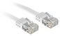 Lindy 2m Cat.6 U/UTP Flat Network Cable, White