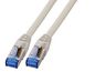 MicroConnect RJ45 Patch Cord S/FTP w. CAT 7 raw cable, 1m, Grey