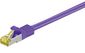 MicroConnect RJ45 Patch Cord S/FTP w. CAT 7 raw cable, 0.5m, Purple