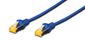 MicroConnect CAT6a S/FTP Network Cable 1m, Blue with Snagless
