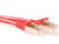 MicroConnect 1.5m, S/FTP, CAT6A, Red