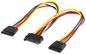 MicroConnect PC Y-Power supply cable SATA jack - 2x SATA plug