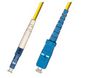 MicroConnect Optical Fibre Cable, LC-SC, Singlemode, Simplex, OS2 (Yellow) 1.5m