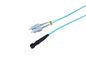 MicroConnect Optical Fibre Cable, MTRJ-SC, Multimode, Duplex, OM3 (Aqua Blue), 0.5m