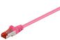 MicroConnect CAT6 F/UTP Network Cable 0.25m, Pink