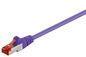 MicroConnect F/UTP CAT6 0.25m Purple PVC