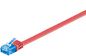 MicroConnect CAT6a U/UTP FLAT Network Cable 0.5m, Red