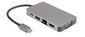MicroConnect USB-C, 2 x USB3.0 A, RJ45, HDMI, VGA, Type C, Dock, hub