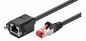 MicroConnect CAT6 F/UTP Extension Cable 0,5m, Black