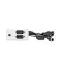 Vivolink Outlet Panel HDMI + Displayport + 3.5mm, White