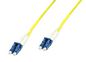 MicroConnect Optical Fibre Cable, LC-LC, Singlemode, Duplex, OS2 (Yellow) 7m