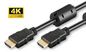 MicroConnect HDMI 19 - 19, M-M, 1m, Gold, Ferrite Core, with Ethernet