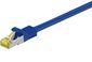 MicroConnect RJ45 Patch Cord S/FTP w. CAT 7 raw cable, 25m, Blue