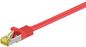 MicroConnect RJ45 Patch Cord S/FTP w. CAT 7 raw cable, 25m, Red