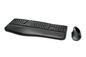 Kensington Pro Fit Ergo Wireless Keyboard and Mouse, Black, 2.4GHz, Bluetooth, Pan Nordic