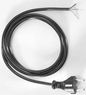 Bachmann Supply cable with earthing contact, PVC, 2 m, Black