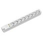 Bachmann 19" IT PDU Basic with overvoltage protection, 8x UTE socket outlet, Grey