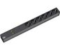 Bachmann 19" IT PDU Basic, overvoltage protection, mains/frequency filters, 6x socket outlet, Black