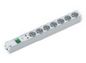 Bachmann 19" IT PDU Basic with overvoltage protection, 7x UTE socket outlet, Grey