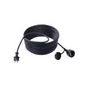 Bachmann Earthing contact extension cable, 16 A / 250 V, IP44, rubber / neoprene, 25m, black