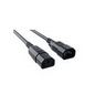 Bachmann Connecting cable for power supply, C14-C13, 2 m, Black
