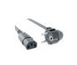 Bachmann extension cable H05VV-F3G1,5 grey L:0,5m,CEE7/7/C13