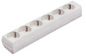 Bachmann 6 earthing contact socket outlet, without supply cable, white