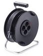 Bachmann Plastic cable reel, cable: H05VV-F 3G 1.50 mm², 25 m, Black