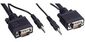 Bachmann VGA 15-pole HD combi cable with mini audio jack, VGA + 3.5mm, Male/Male, 5 m