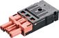 Bachmann Appliance coupling with spring-loaded terminal, GST18i3, lockable, coded, Bright red