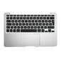 CoreParts Apple Macbook Air 11.6 A1465 - German Layout Mid 2012 Topcase with Keyboard and Trackpad - German Layout