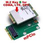 USB M.2 Key E to mini PCIe MICROSTORAGE