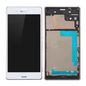 CoreParts LCD Screen and Digitizer White with Front Frame for Sony Xperia Z3
