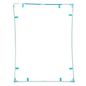 CoreParts Apple iPad 2 Plastic Mid Frame with Adhesives / Sticker White