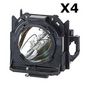 CoreParts Projector Lamp for Panasonic PT-D12000 Contains 4 lamps