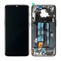 CoreParts LCD Screen with Digitizer OnePlus 6T Original New, with Front Frame Assembly Mirror Black