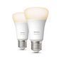 Philips by Signify Hue White 2-pack E27 Soft white light Instant control via Bluetooth Control with app or voice* Add Hue Bridge to unlock more