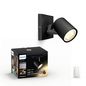 Philips by Signify Hue White Ambience Runner single spotlight Dimmer switch included GU10 Black Smart control with Hue bridge*