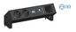 Bachmann DESK 2 power strips – black, 1x Type F, Socket orientation 35°, USB Charger, 155 mm