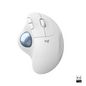 Logitech ERGO M575  Wireless Trackball Mouse , RF Wireless + Bluetooth, Alkaline, White