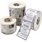 Zebra 102x102mm; Thermal Transfer, Z-ULTIMATE 3000T Polyester, WHITE, Coated, Permanent Adhesive, 25mm Core. 12 rolls/box