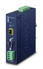 Planet Industrial 1-port RS232/422/485 Serial Device Server with 1-Port 100BASE-FX SFP (-40~75 degrees C)