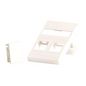 Lanview Wall plate for 2 x keystone. Fits 50x75 mm LK FUGA outlet