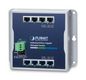 Planet Industrial 8-Port 10/100/1000T Wall-mount Managed Switch, 800 MAC, 10000 Jumbo frames, VLAN, IPv4/IPv6