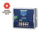 Planet Industrial L2+ 8-Port 10/100/1000T 802.3at PoE + 2-Port 100/1000X SFP Wall-mount Managed Switch with LCD touch screen