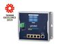 Planet Industrial Wall-mount Gigabit Router with 4-Port 802.3at PoE+ and LCD Touch Screen