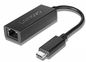 Lenovo USB-C - Ethernet Adapter, Gigabit, Black